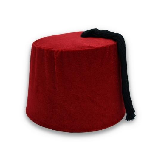 morrocan traditional hat called fez on a white background