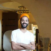 Chechia, African hat,Tunisian Chachia, Orange Tunisian Woolen Chechia handmade