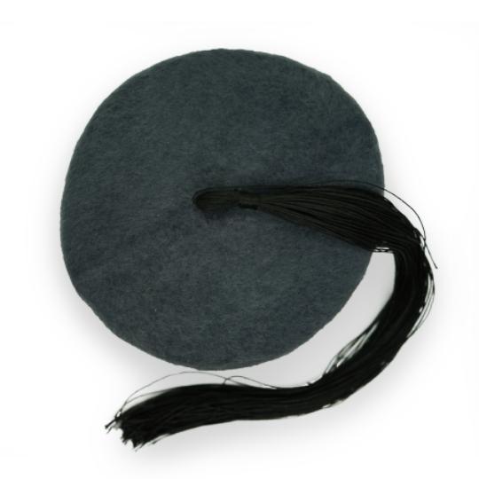 Chechia, African hat,Tunisian Chachia, Grey Tunisian Woolen Chechia with tassel handmade
