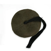 Copie de Chechia, chapeau africain, Chachia tunisienne, Chechia en laine tunisienne noire avec pompon fait à la main