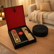 Black Islamic Quran Gift Box with Traditional Chechia