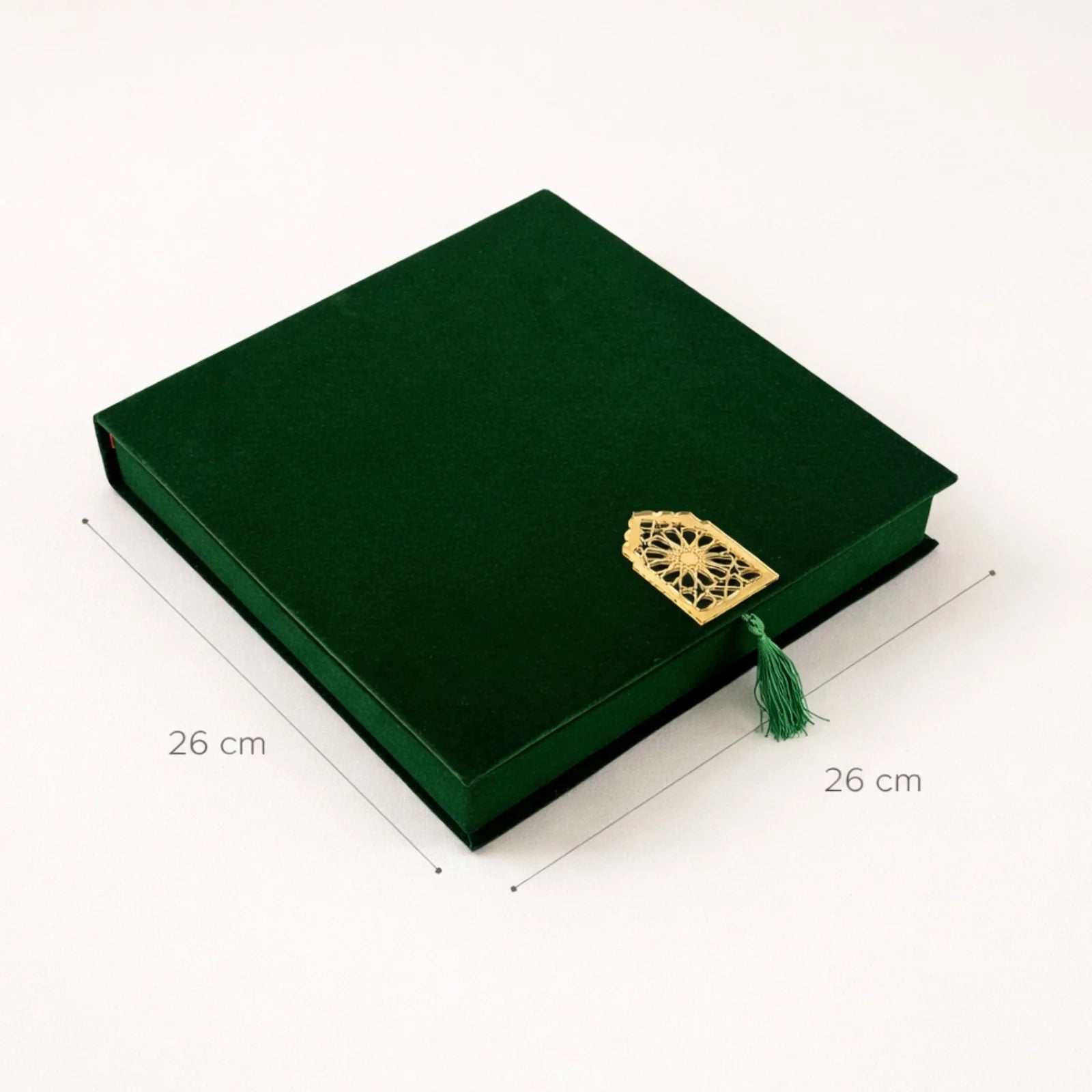 Coffret cadeau Coran islamique avec couverture en velours, marque-page ambré et chechia traditionnelle