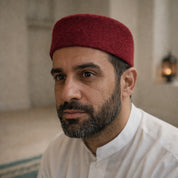 Islamic Quran Gift Box with Velvet Cover, Amber Bookmark & Traditional Chechia