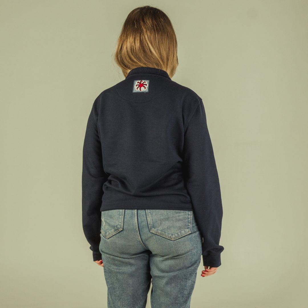 Sweat-Polo Loose fit unisexe « I’M PROUD OF YOU » avec détail en wax