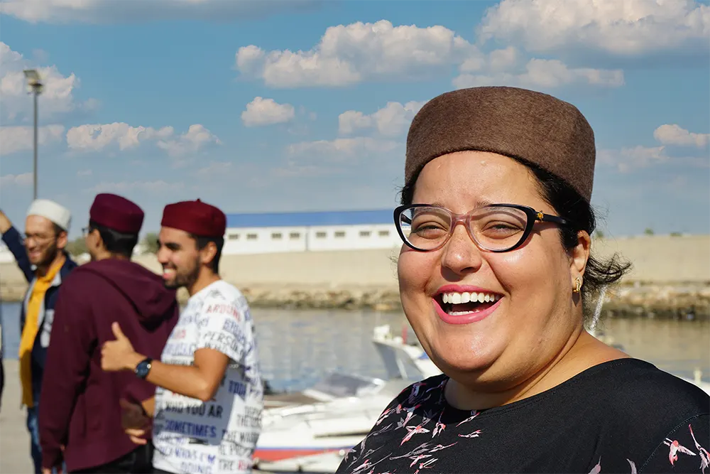 Chechia, African hat,Tunisian Chachia, Brown Tunisian Woolen Chechia