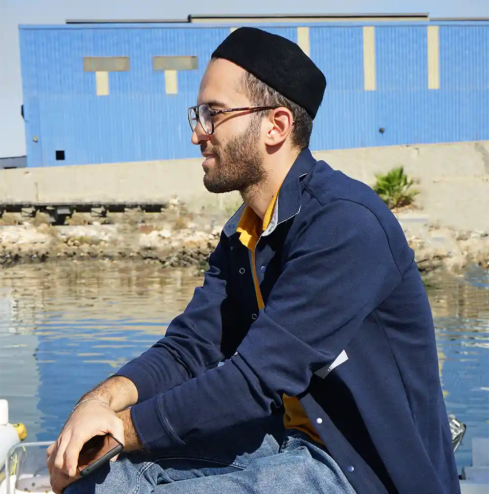 Chechia, African hat,Tunisian Chachia, Black Tunisian Woolen Chechia handmade