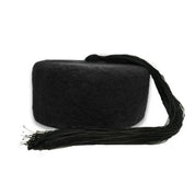 Chechia, African hat,Tunisian Chachia, Black Tunisian Woolen Chechia with tassel handmade