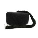 Chechia, African hat,Tunisian Chachia, Black Tunisian Woolen Chechia with tassel handmade