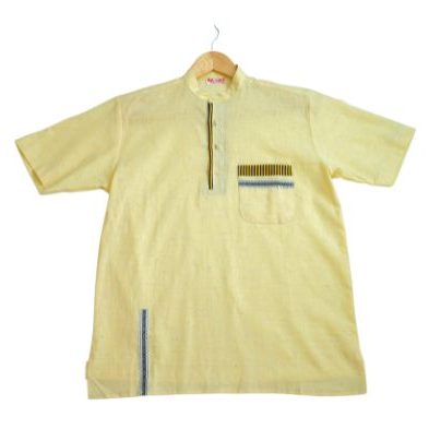 Chemise Berbère Jaune Unisexe