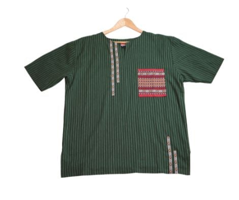 Chemise Traditionnelle Berbère Vert Unisexe