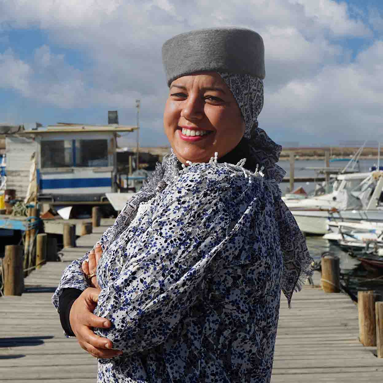 Chechia, chapeau africain, Chachia tunisienne, Chechia grise en laine tunisienne