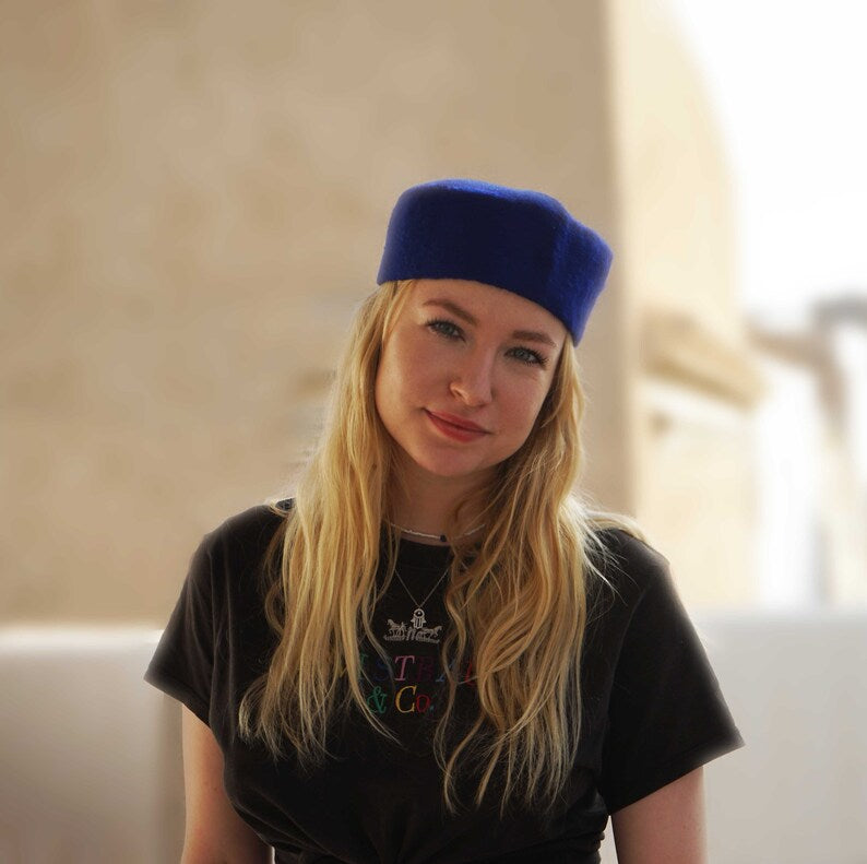 Chechia, African hat, Tunisian Chachia, Traditional Woolen Tunisian Chechia