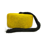 Chechia, African hat,Tunisian Chachia, Yellow Tunisian woolen Chechia with tassel handmade