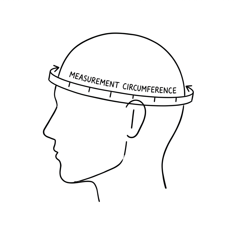 Head Measuring Method Animation Sizes Guide – Chechia