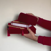 Red Islamic Quran Gift Box with Traditional Chechia