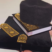 Black Islamic Quran Gift Box with Traditional Chechia