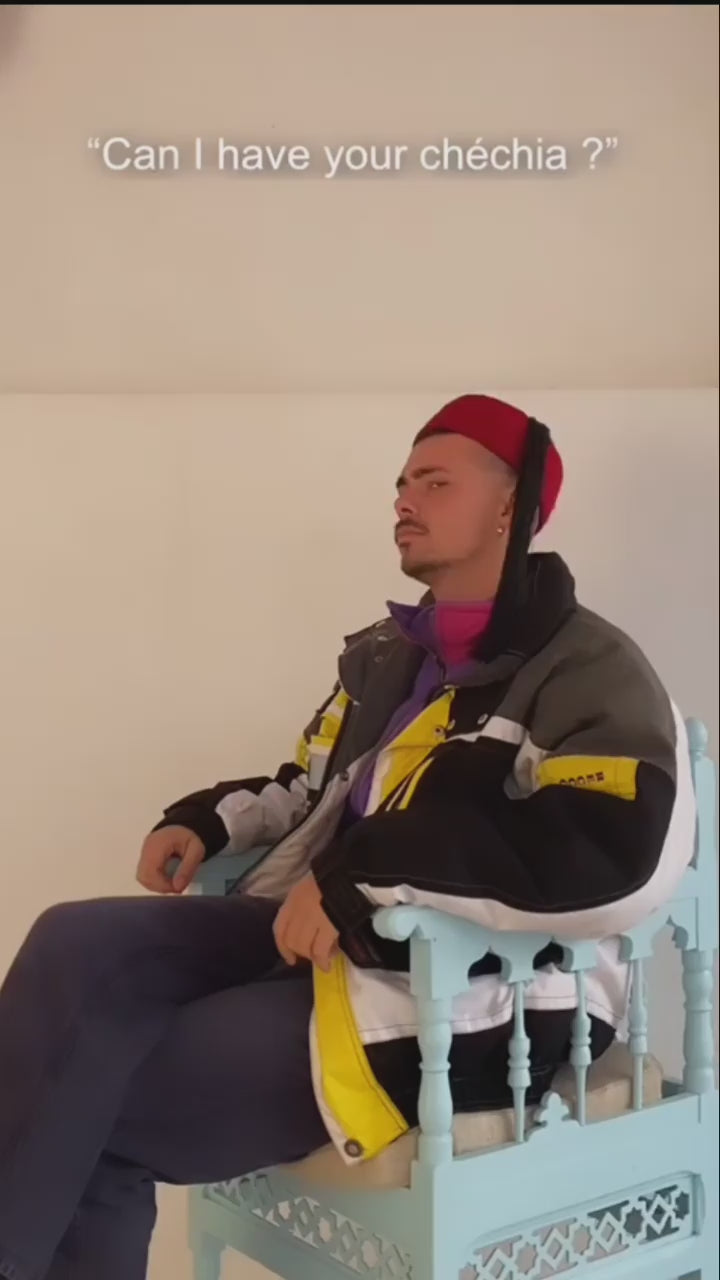 Chechia, African hat,Tunisian Chachia, Tunisian Red Chechia