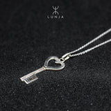 Silver Key Necklace, collier en argent pour femme