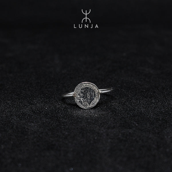 Silver Lira Ring, adjustable ring for women