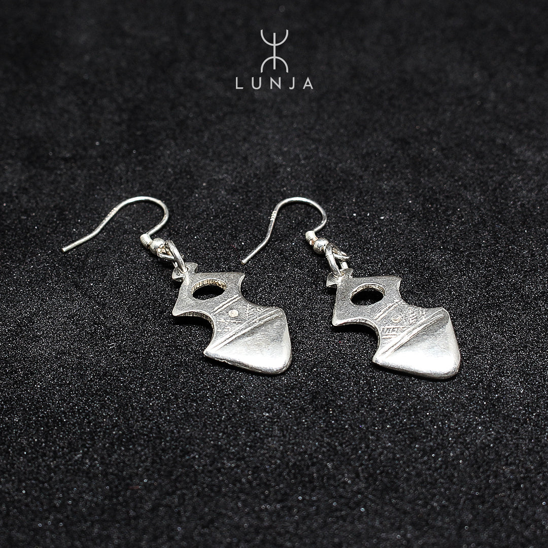 Boucles d'oreilles amazighes en argent pour femme