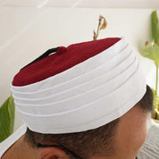 chechia amema pour la prière, chapeau azhari rouge pour homme