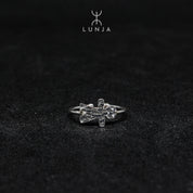 Silver Tanit ring, adjustable berber ring for women