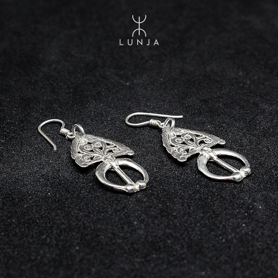Fibule Silver Earrings