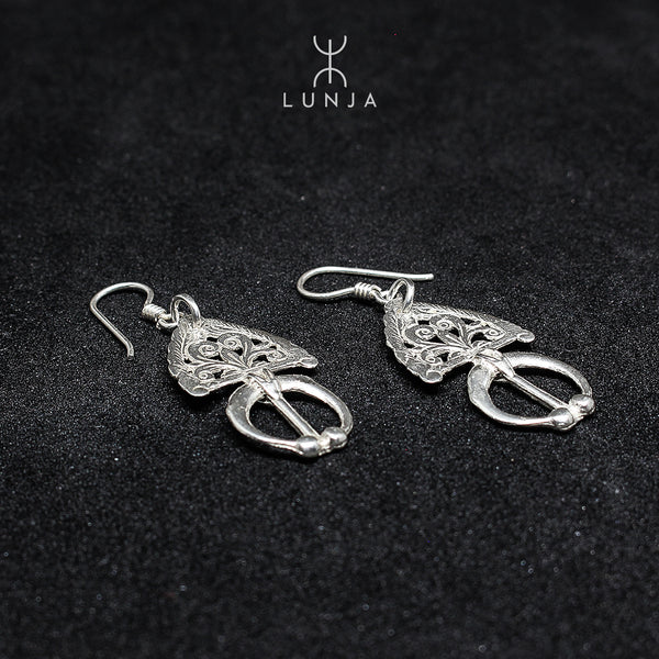 Boucles d'Oreilles Argent Fibule