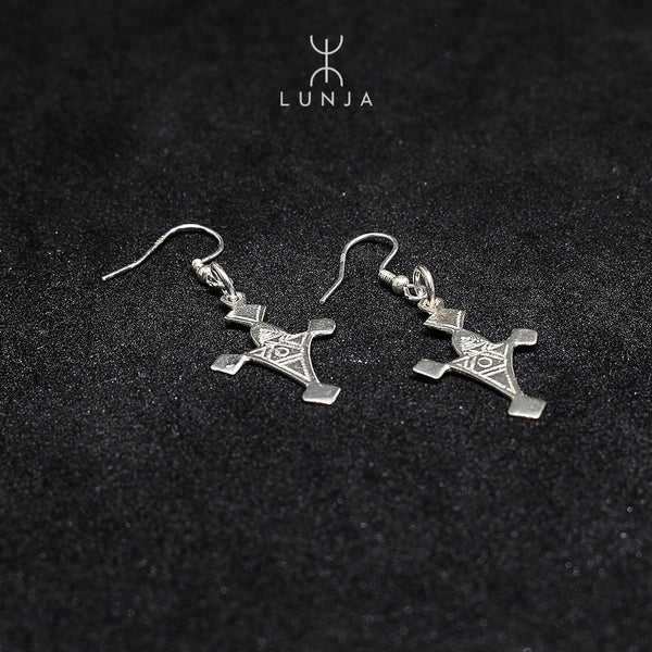 Silver earrings southern cross "Agadez" amazeigh