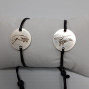 Bracelet Couple Argent, pour elle et lui "La Création d'Adam"