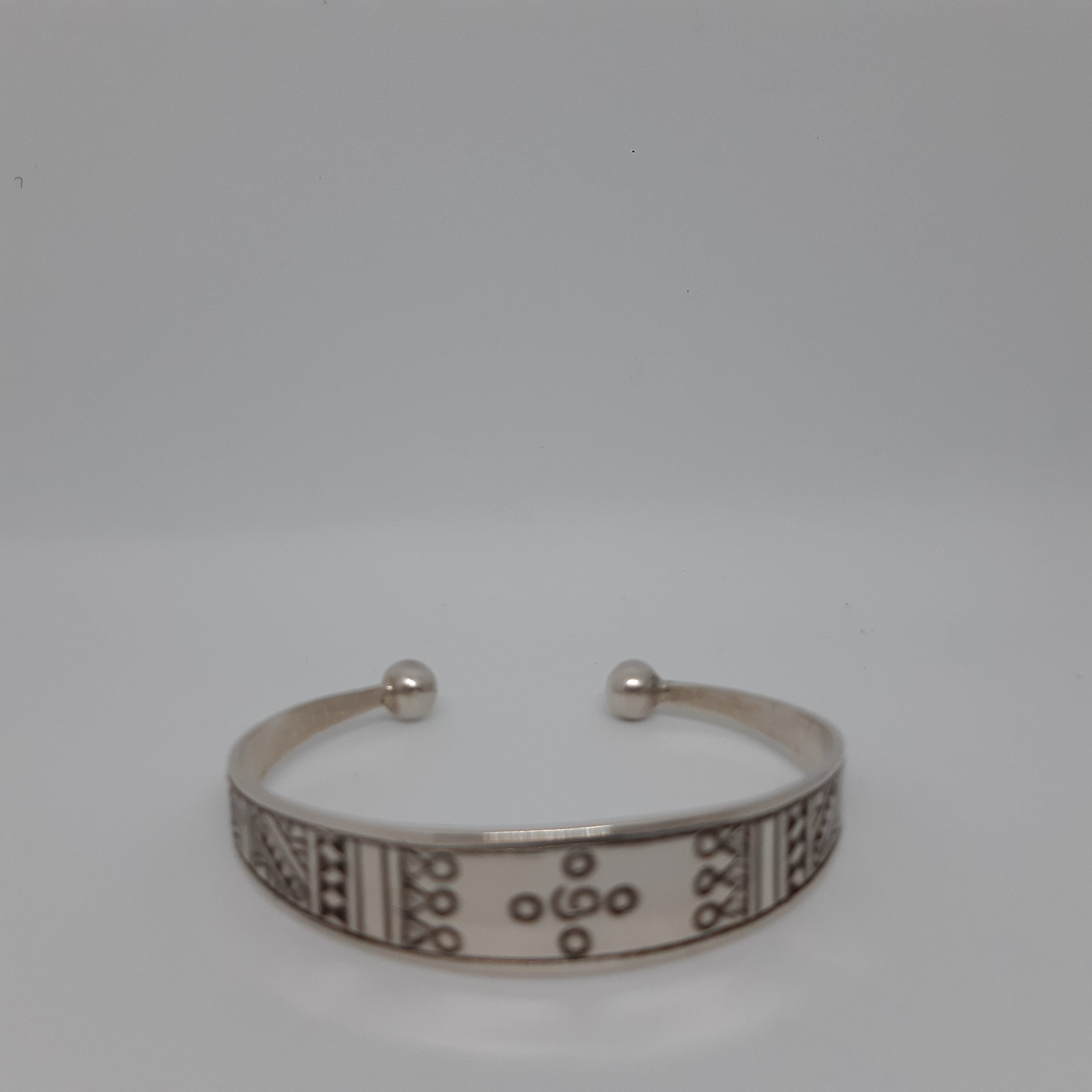 Bracelet femme touareg berbère plaqué argent