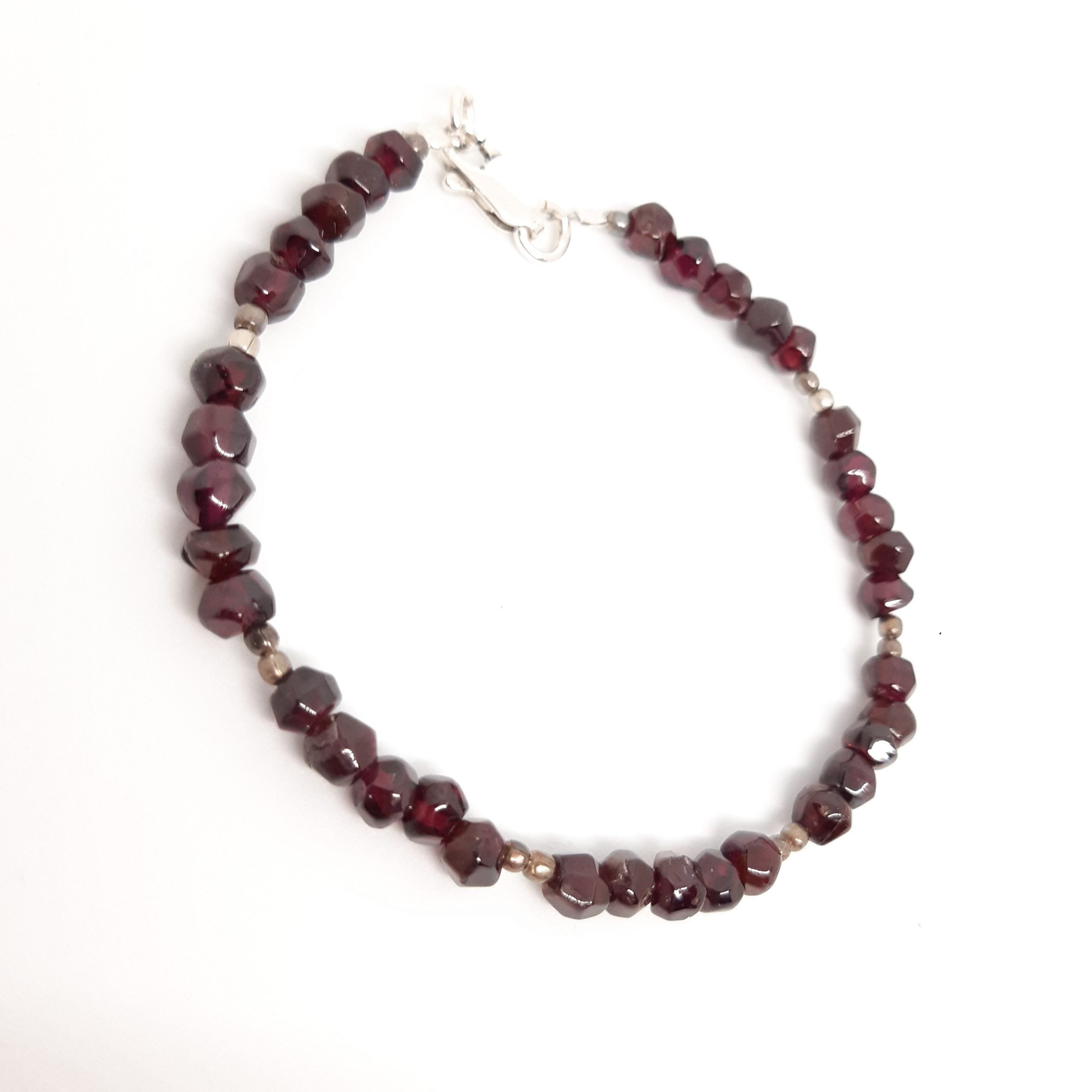 Bracelet Femme Grenat, bracelet pierre grenat pour femme