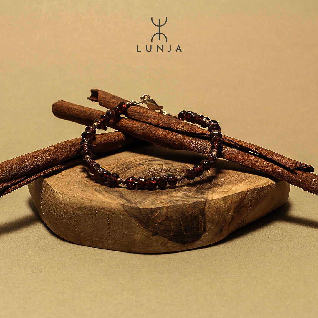 Bracelet Femme Grenat, bracelet pierre grenat pour femme