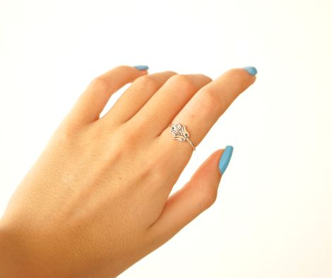 Khomsa Silver Ring, bague en argent pour femme