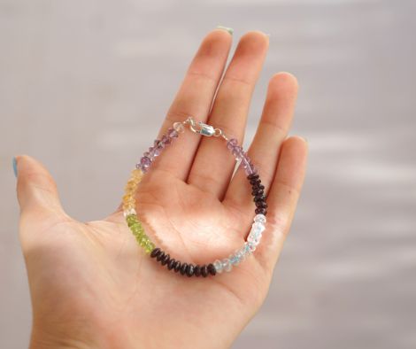 Bracelet multi-pierres pour femme, bracelet pierres pour femme