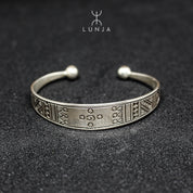 Bracelet femme touareg berbère plaqué argent