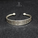 Bracelet femme touareg berbère plaqué argent